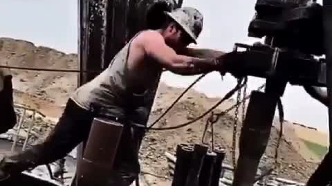 ⁣Roughneck does real work in the oil fields