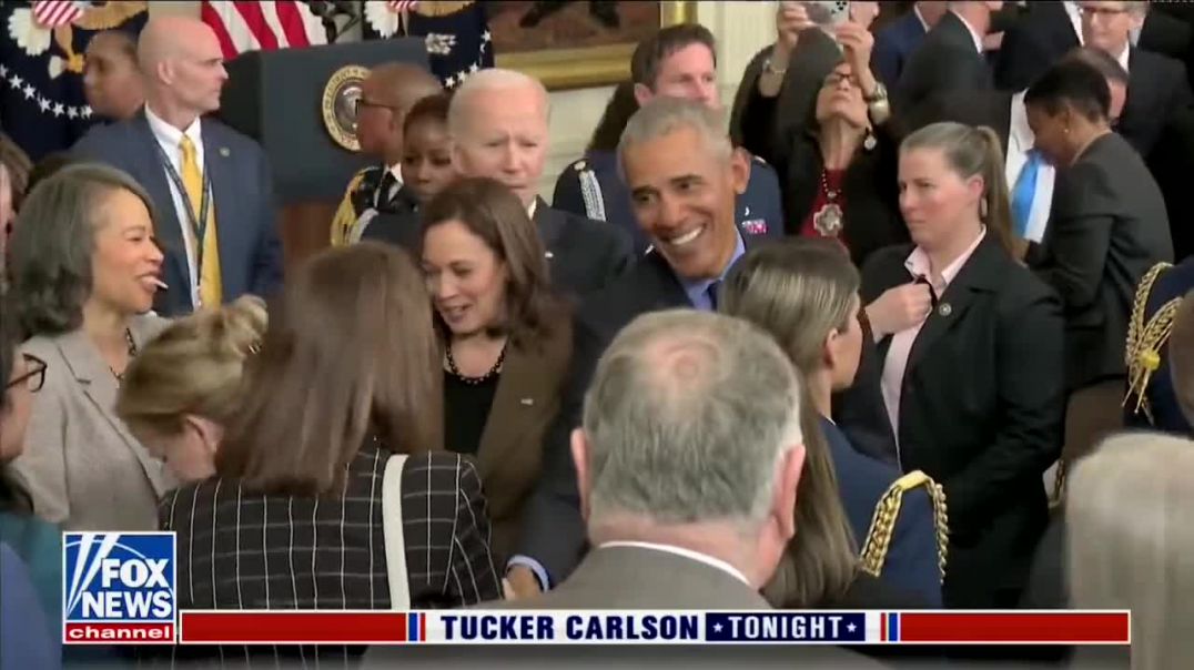 ⁣Joe Biden looks confused as Obama gets all the attention