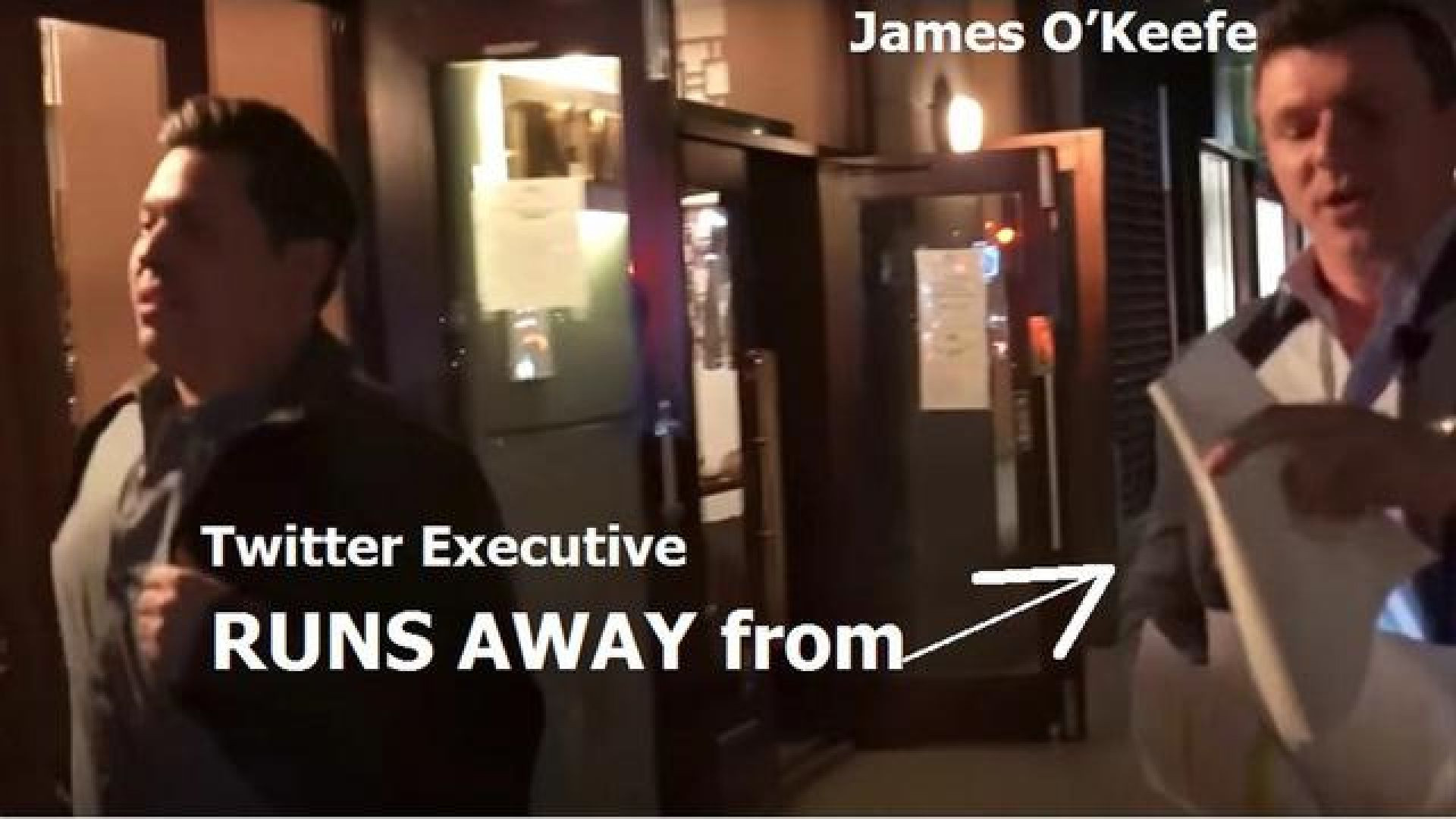 ⁣TWITTER EXECUTIVE RUNS AWAY FROM PROJECT VERITAS FOUNDER JAMES O’KEEFE
