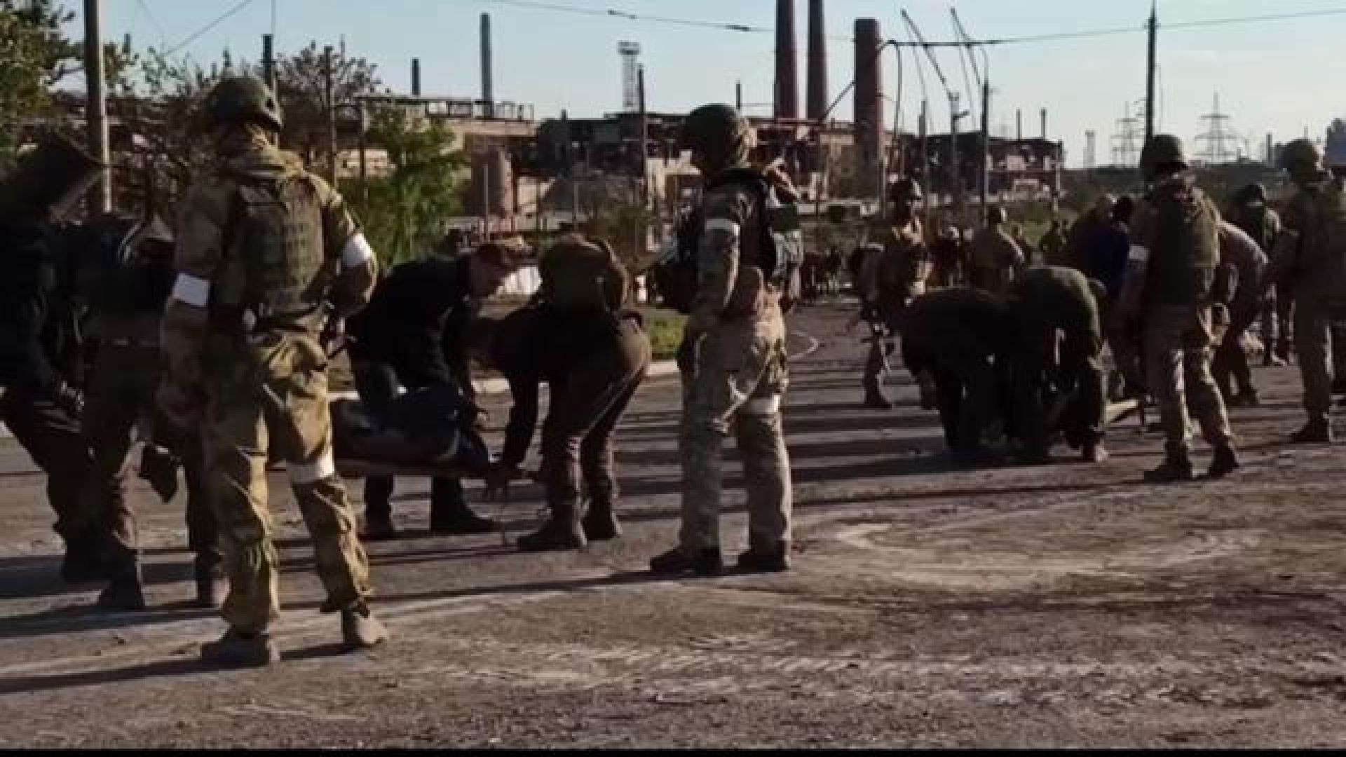 AZOV NAZI BATTALION SURRENDERING IN LARGE NUMBERS IN MARIUPOL STEEL PLANT