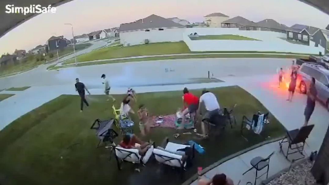 ⁣Fireworks gone wrong on the 4th of July
