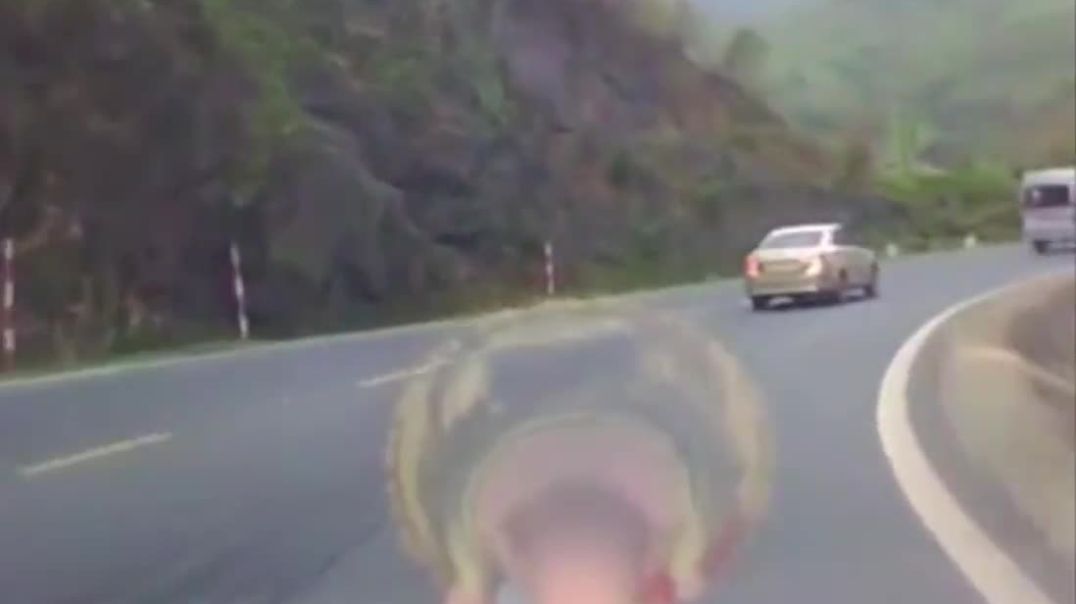 Runaway truck hurtles downhill and crashes into side of road